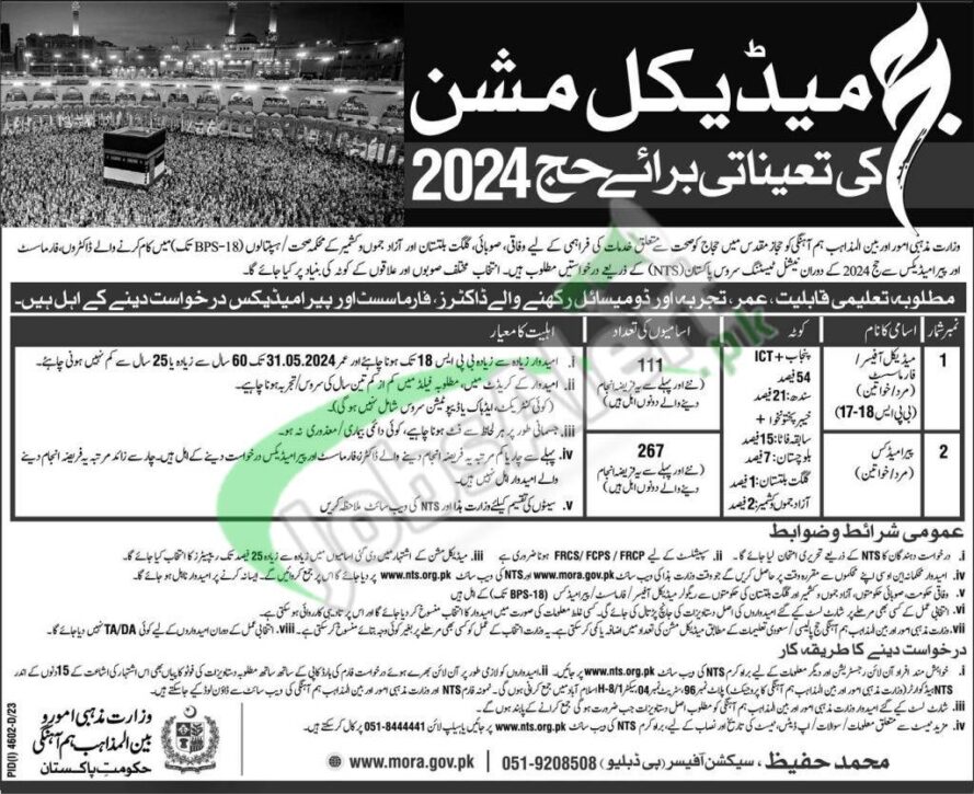 2024 Application Form For Jobs At Nts Ministry Of Religious