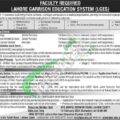 Application Form For Lges Jobs 2024 In Lahore Garrison Education