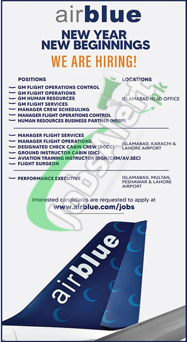 Apply Online For Air Blue Jobs In Pakistan 2024 |