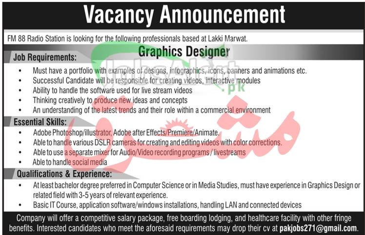 Apply Online For Fm 88 Radio Station Jobs 2024