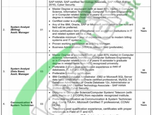 Apply For Iesco Jobs 2024 At Islamabad Electric Supply Company