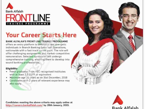 Bank Alfalah 2024 Graduate Job Opportunities Available Online At Www.bankalfalah.com