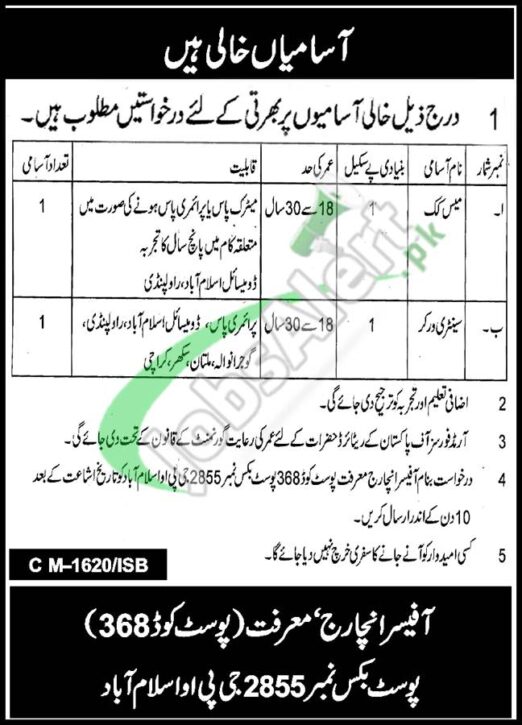 Job Opportunities In A Public Sector Organization Pakistan Po