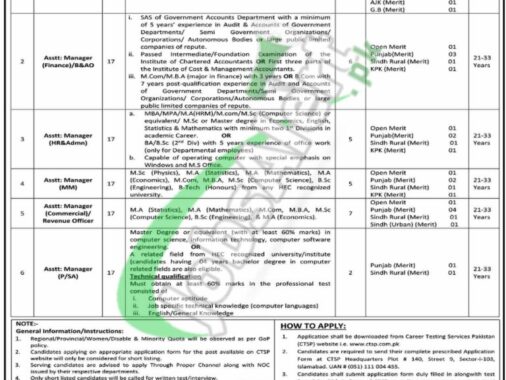 Latest Advertisement For Quetta Electric Qesco Jobs 2024 Apply