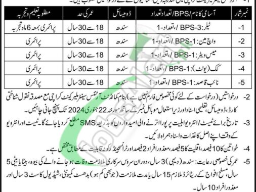 Test & Interview Date For Jobs At Pak Army Ordnance