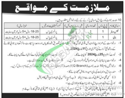 2024 Civilian Job Opportunities In The Pakistan Army's 10 Sindh