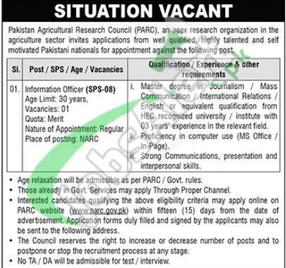 Download 2024 Parc Jobs Application Form From Www.parc.gov.pk