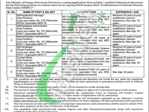 Download Application Form For Jobs At Ministry Of Energy Petroleum