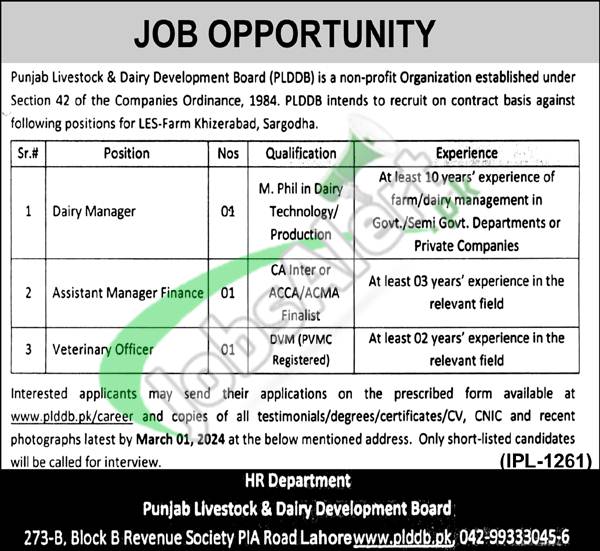 Download The Latest Advertisement For Plddb Jobs 2024 And Application