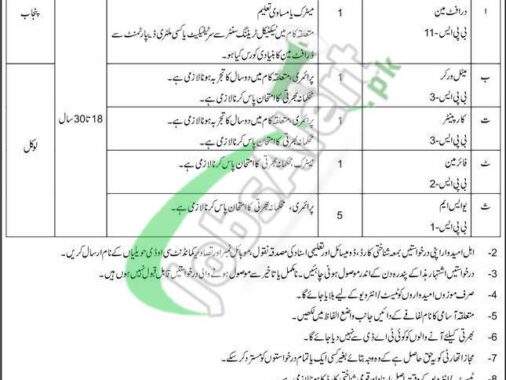 Latest Jobs In Central Ordnance Depot Havelian 2024 For Pak