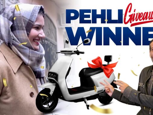 Lucky Winner Of Pakwheels Giveaway For Evee C1 Scooter