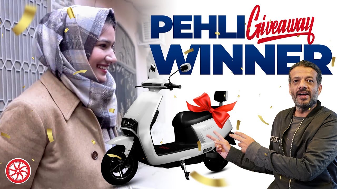 Lucky Winner Of Pakwheels Giveaway For Evee C1 Scooter