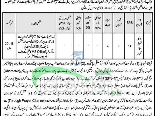 Download 2024 Application Form For Jobs At Hangu District And