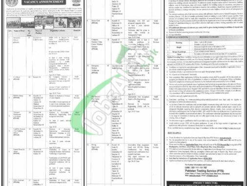 Download The Sindh Emergency Service Rescue 1122 Jobs 2024 Application