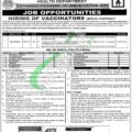 Latest Job Openings In Karachi For Health Department Sindh