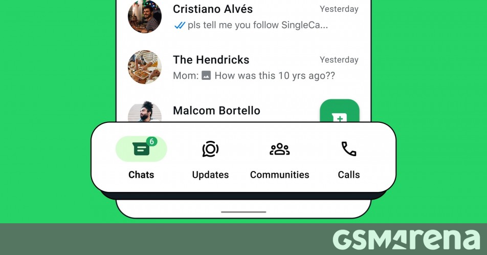 Whatsapp Introduces A New Bottom Navigation Bar On Android For