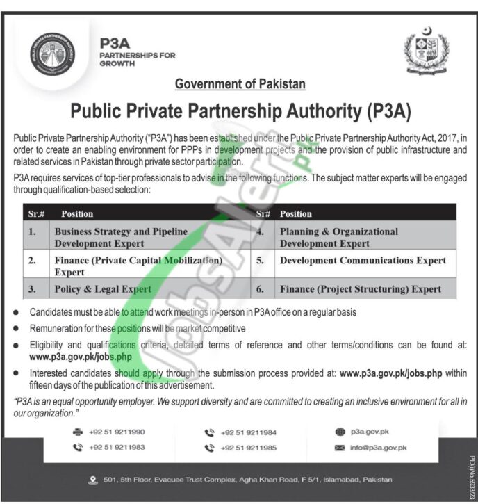 Apply Online For Jobs At The Public Private Partnership Authority