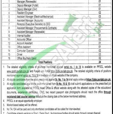 Download Application Form For Punjab Power Development Company (ppdcl) Jobs