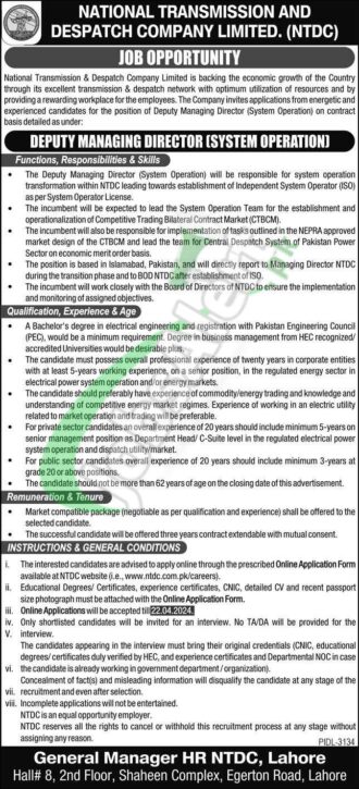 Download Online Application Form For Wapda Ntdc Jobs 2024 From