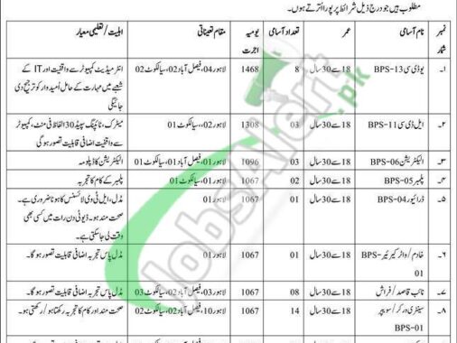 Employment Opportunities At Hajj Directorate Lahore 2024 Under The Oversight