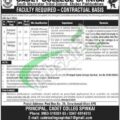 Latest Ad For Lecturer Positions At Cadet College Spinkai In