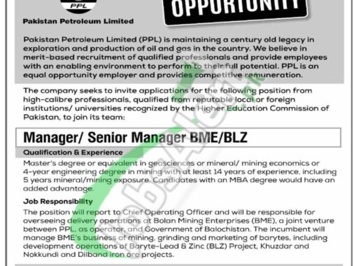 Online Application For Ppl Jobs 2024: Pakistan Petroleum Limited's Newest