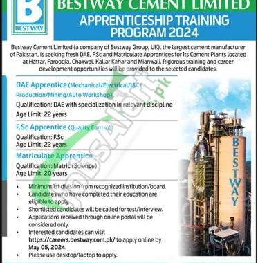 Rewrite This Title With Different Wordingbestway Cement Trainee Engineer 2024