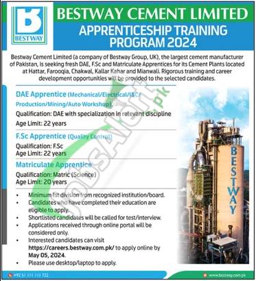 Rewrite This Title With Different Wordingbestway Cement Trainee Engineer 2024