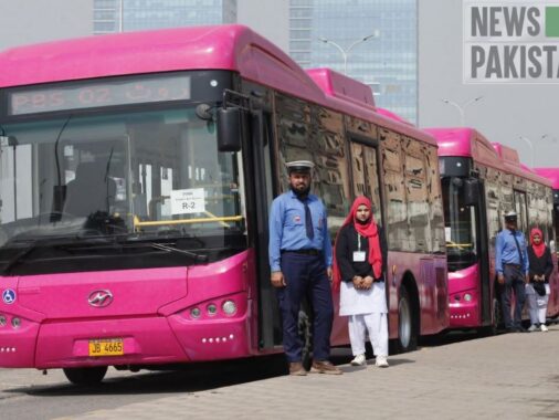 Rewrite This Title With Different Wordingkarachi: Pink Bus Service Offers