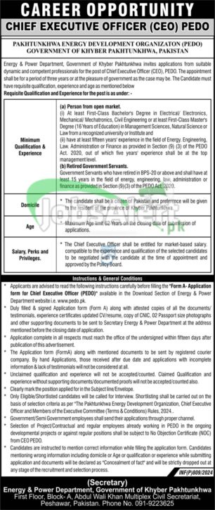 Rewrite This Title With Different Wordingpakhtunkhwa Energy Development Organization Jobs