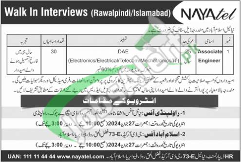 Rewrite This Title With Different Wordingnayatel Jobs 2024 Islamabad Online