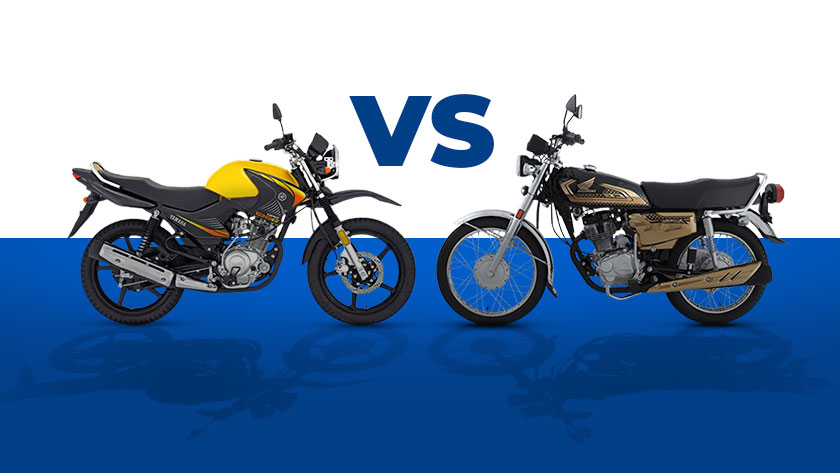 Honda Cg125 Gold Vs Yamaha Ybr125g "gold"