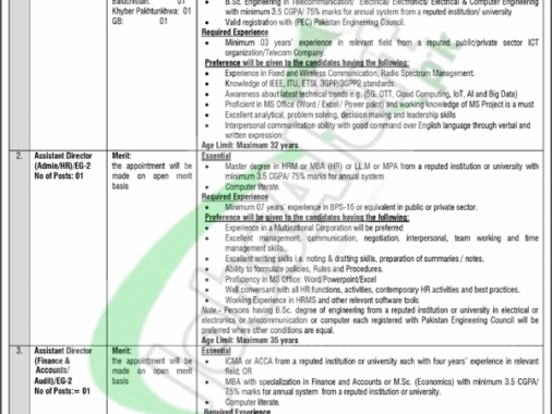 Rewrite This Title With Different Wordingfrequency Allocation Board Islamabad Jobs