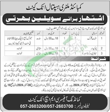 Rewrite This Title With Different Wordingcmh Attock Jobs 2024 Test