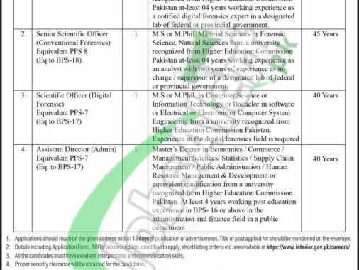 Rewrite This Title With Different Wordinginterior Ministry Nfsa Jobs 2024