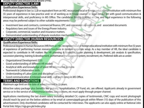 Rewrite This Title With Different Wordingppib Jobs 2024 Private Power