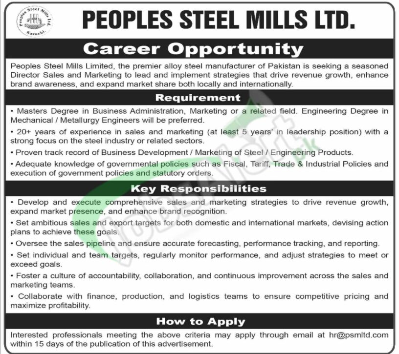 Rewrite This Title With Different Wordingpeoples Steel Mill Limited Jobs