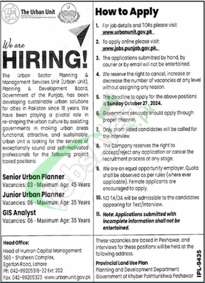 Rewrite This Title With Different Wordingurban Unit Punjab Jobs February