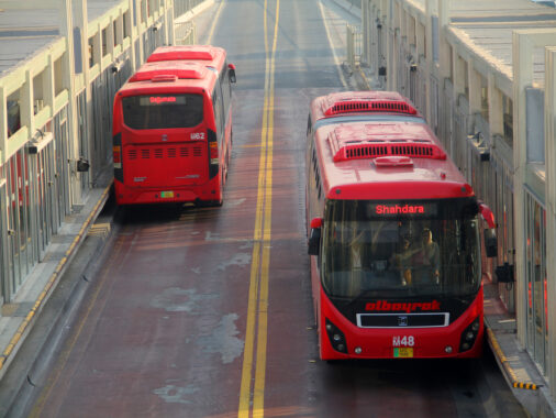 Lahore Metro Bus Service Temporarily Down Amid Political Protest