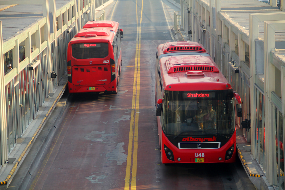 Lahore Metro Bus Service Temporarily Down Amid Political Protest