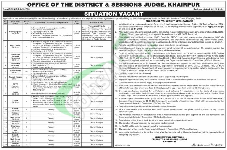 Rewrite This Title With Different Wordingdistrict And Session Court Khairpur