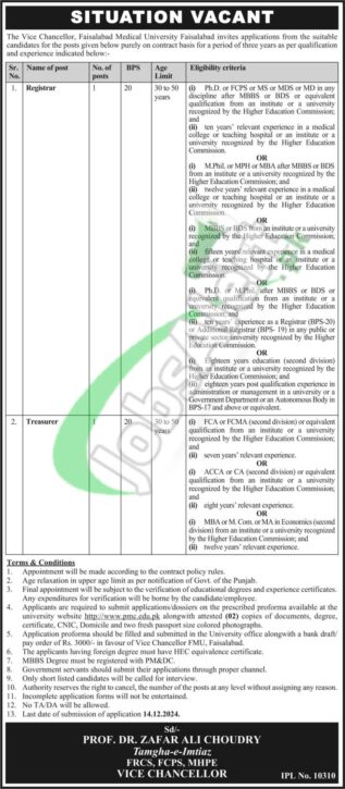 Rewrite This Title With Different Wordingfaisalabad Medical University Jobs 2024