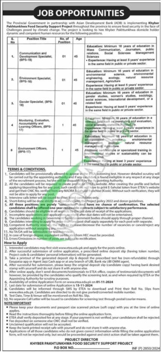 Rewrite This Title With Different Wordingfood Department Kpk Jobs 2024