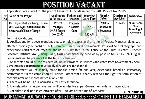 Rewrite This Title With Different Wordingpunjab Agricultural Research Board Jobs