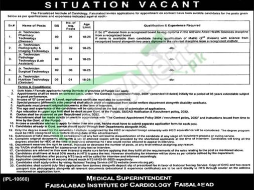 Rewrite This Title With Different Wordingfaisalabad Institute Of Cardiology Jobs