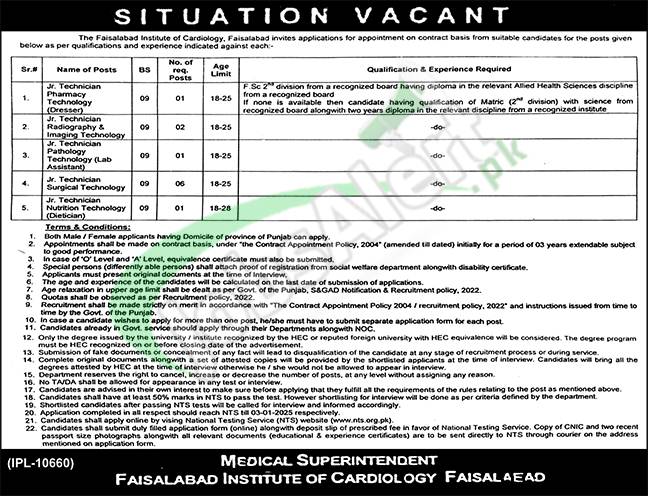 Rewrite This Title With Different Wordingfaisalabad Institute Of Cardiology Jobs