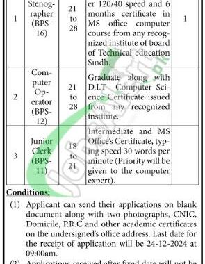 Rewrite This Title With Different Wordinglabour Court Sukkur Jobs 2024