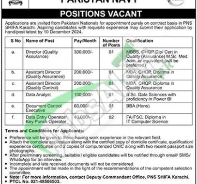 Rewrite This Title With Different Wordingpns Shifa Hospital Karachi Jobs