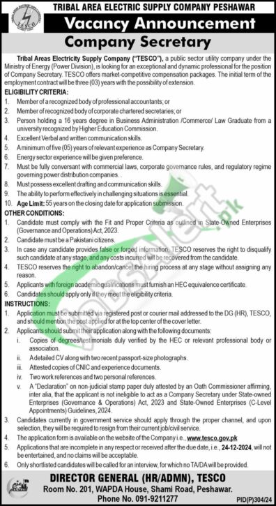 Rewrite This Title With Different Wordingtesco Wapda Jobs 2024 Application